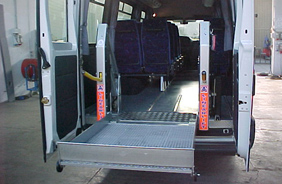 Pedana elettrica minibus